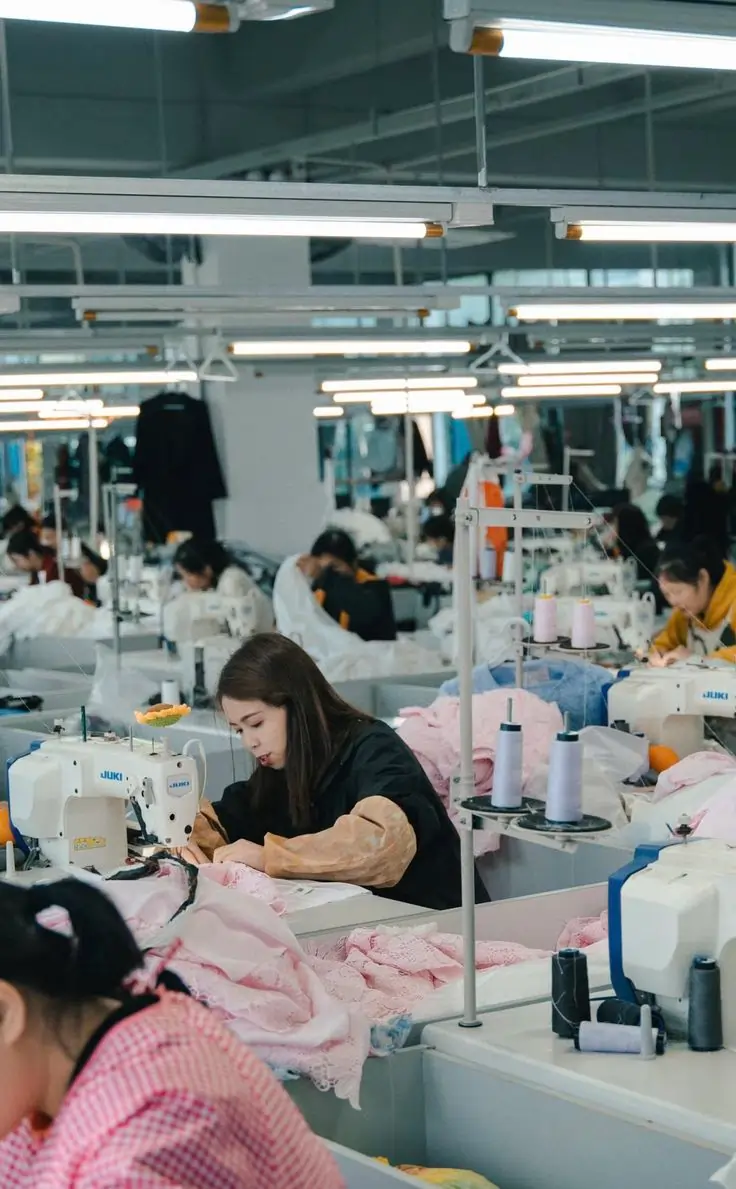 Workers at Mish Clothes garment factory